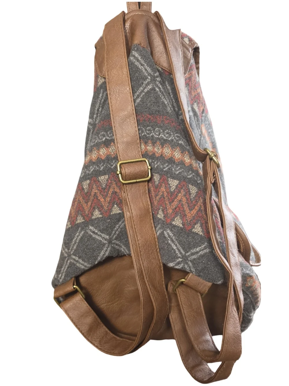 Mossimo Aztec Backpack Southwestern Boho Festival Faux Leather Book Bag